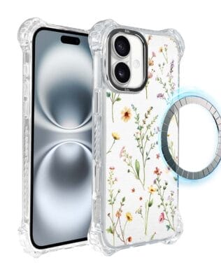 Etui iPhone 16 IBIZU DropGuard Ultra z MagSafe, Pastel Bloom, Letni bukiet