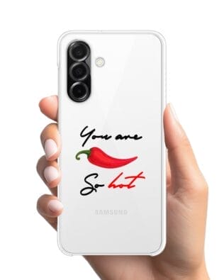 Etui do Samsung Galaxy A26 5G przeźroczyste, silikonowe Flexi, papryczka chilli