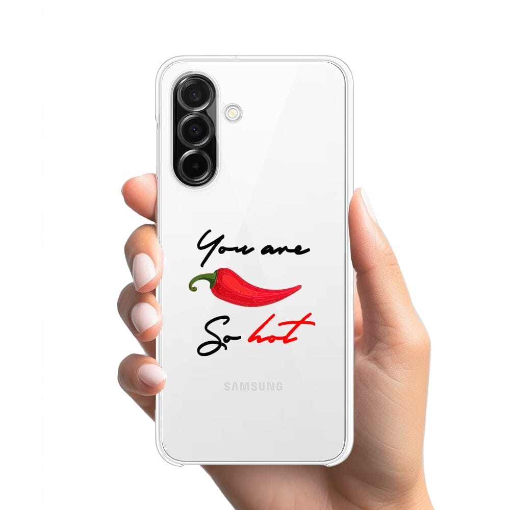Etui do Samsung Galaxy A26 5G przeźroczyste, silikonowe Flexi, papryczka chilli - obrazek 2