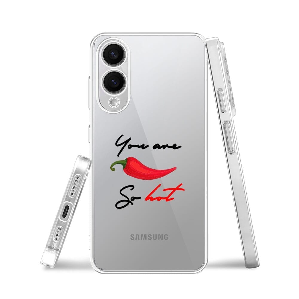 Etui do Samsung Galaxy S25 Edge przeźroczyste, silikonowe Flexi, papryczka chilli - obrazek 3