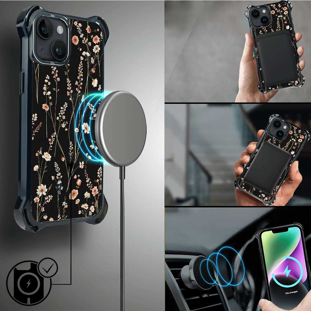 Etui iPhone 14 Plus IBIZU DropGuard Ultra z MagSafe, Pastel Bloom, Północny ogród - obrazek 8