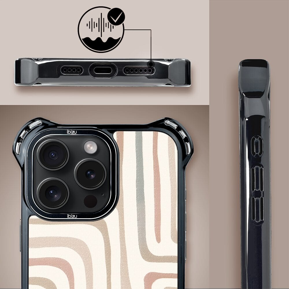Etui do iPhone 14 Pro IBIZU DropGuard Ultra z MagSafe, Boho, Piaskowy labirynt - obrazek 6