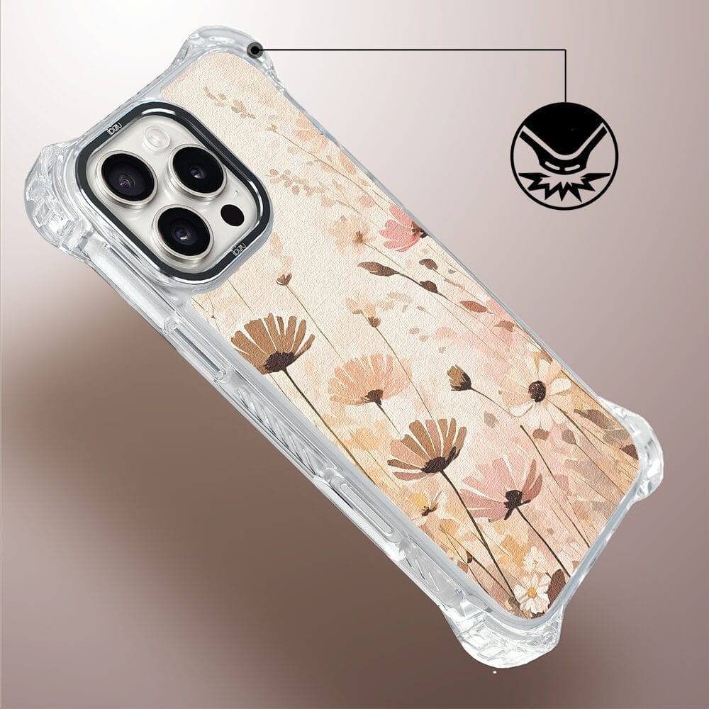 Etui do iPhone 16 Pro IBIZU DropGuard Ultra z MagSafe, Boho, Kwiatowa łąka - obrazek 5