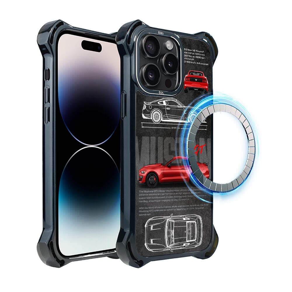 Etui do iPhone 14 Pro IBIZU DropGuard Ultra z MagSafe, TechDrive, GT V8 “Coyote”