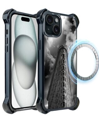 Etui do iPhone 15 IBIZU DropGuard Ultra z MagSafe, Noir City, Flatiron