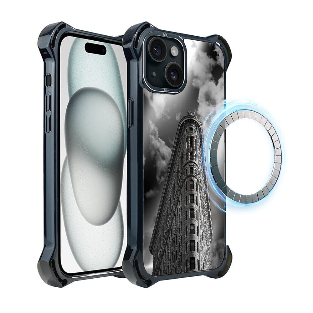 Etui do iPhone 15 IBIZU DropGuard Ultra z MagSafe, Noir City, Flatiron