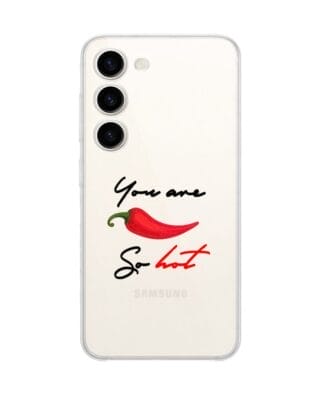 Etui do Samsung Galaxy S23 przeźroczyste, silikonowe Flexi, papryczka chilli