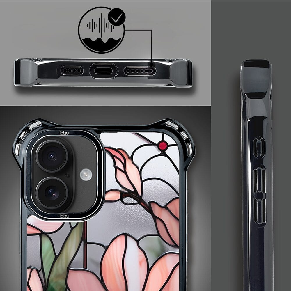 Etui do iPhone 16 IBIZU DropGuard Ultra z MagSafe, Barwy Szkła, Różowa magnolia - obrazek 4