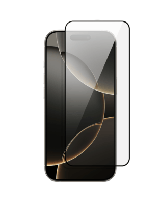 Szkło najtrwalsze kompozytowe z powłoką ceramiczną na cały ekran 5D z czarną ramką do iPhone 16 Pro