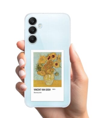 Etui do Samsung Galaxy M35 5G przeźroczyste, silikonowe Flexi, słoneczniki Van Gogh