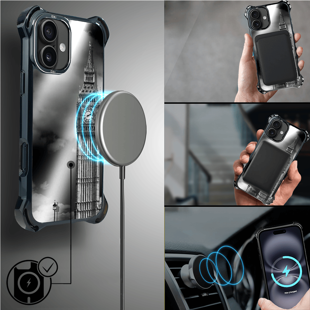 Etui do iPhone 16 IBIZU DropGuard Ultra z MagSafe, Noir City, Big Ben - obrazek 8
