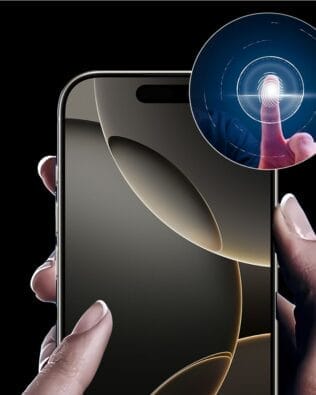 Twarde szkło diamentowe z czarną ramką do iPhone 13 Pro Max