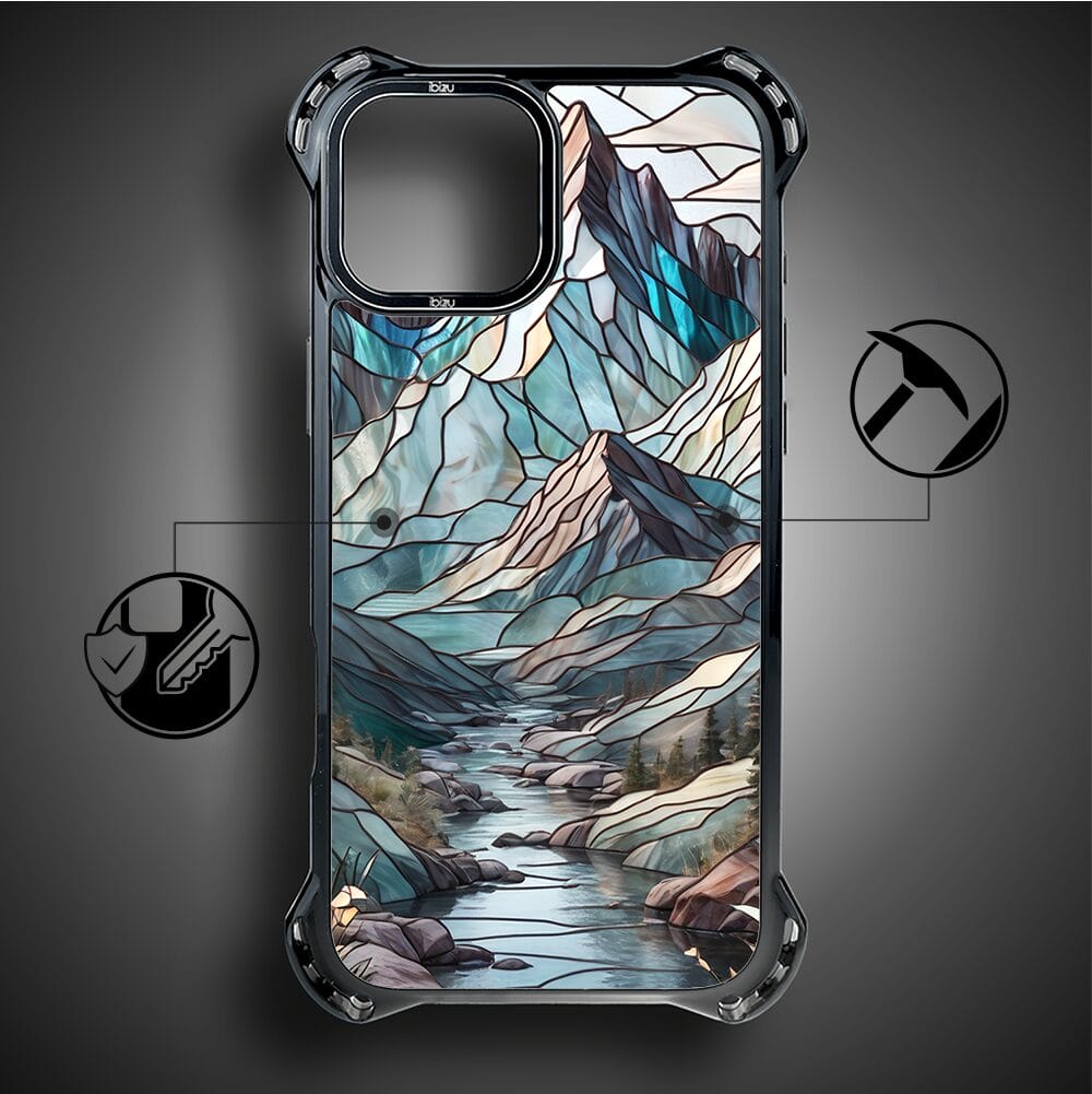 Etui do iPhone 14 IBIZU DropGuard Ultra z MagSafe, Barwy Szkła, Górski Potok - obrazek 7