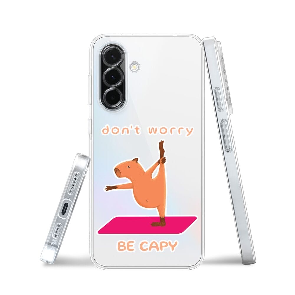 Etui do Samsung Galaxy A36 5G przeźroczyste, silikonowe Flexi, kapibara - obrazek 3