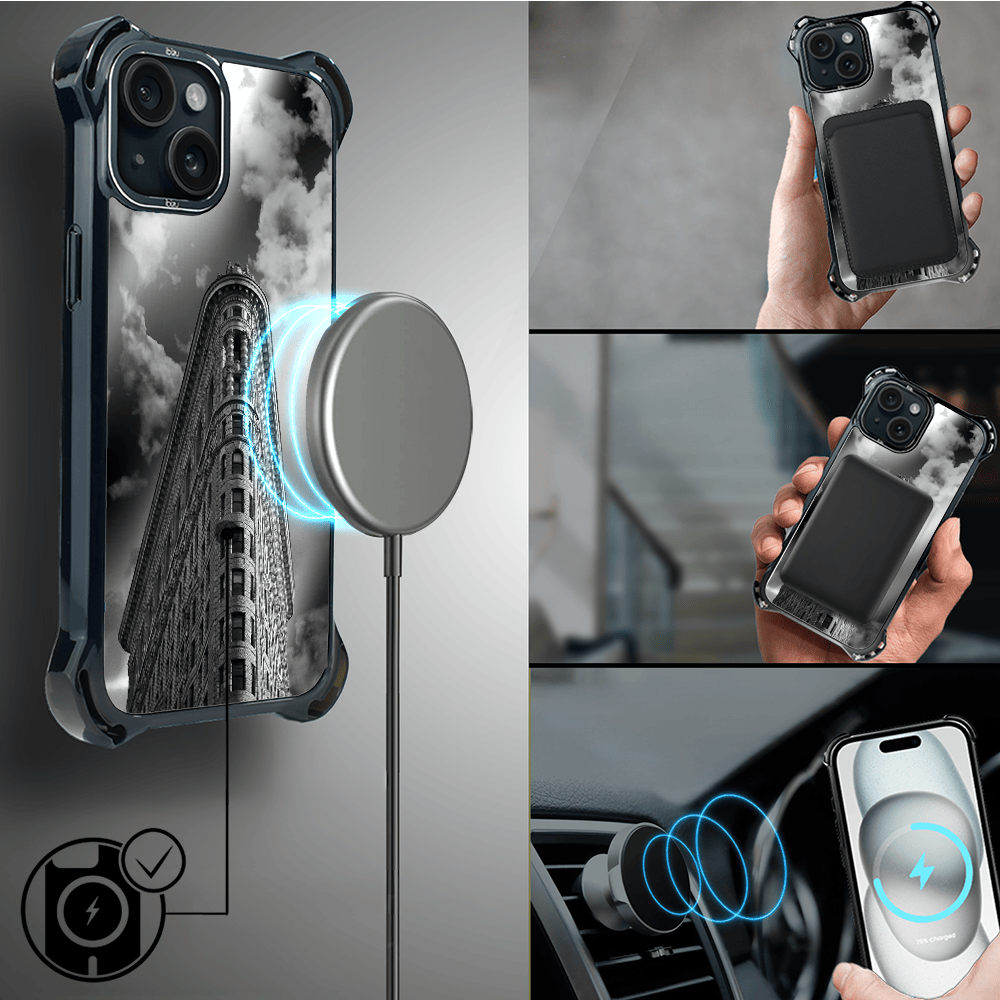 Etui do iPhone 15 Plus IBIZU DropGuard Ultra z MagSafe, Noir City, Flatiron - obrazek 8