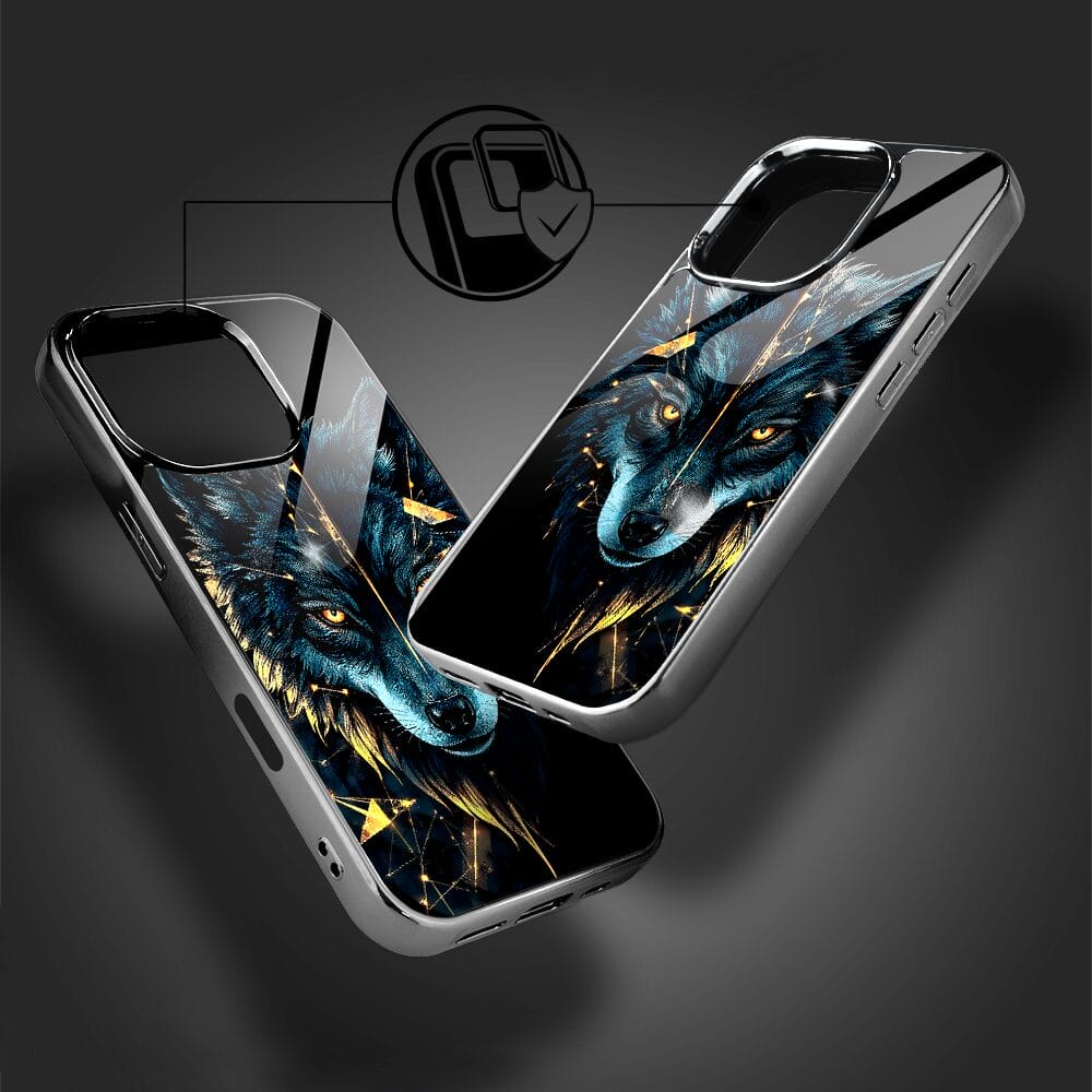 Etui do iPhone 16 Pro IBIZU Elite Glass z MagSafe wilk mocy, czarny chrom - obrazek 6