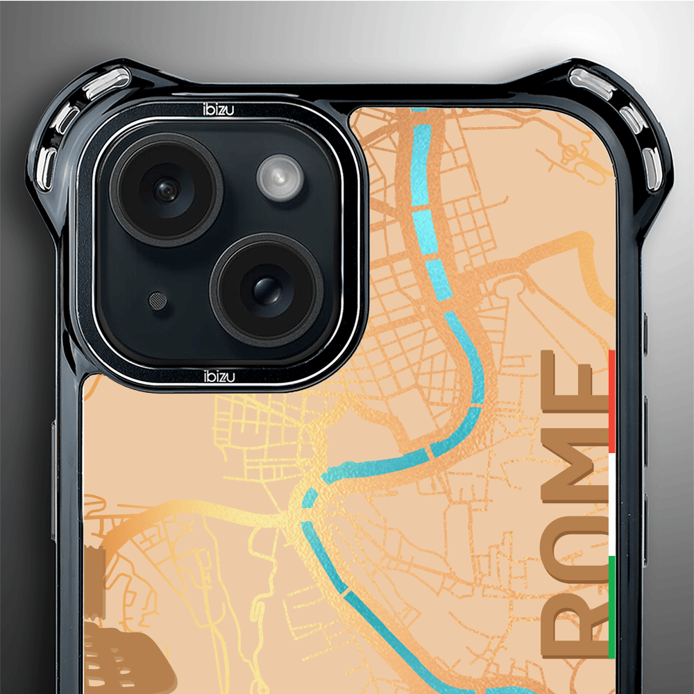 Etui do iPhone 15 IBIZU DropGuard Ultra z MagSafe, mapy świata, Rome - obrazek 5