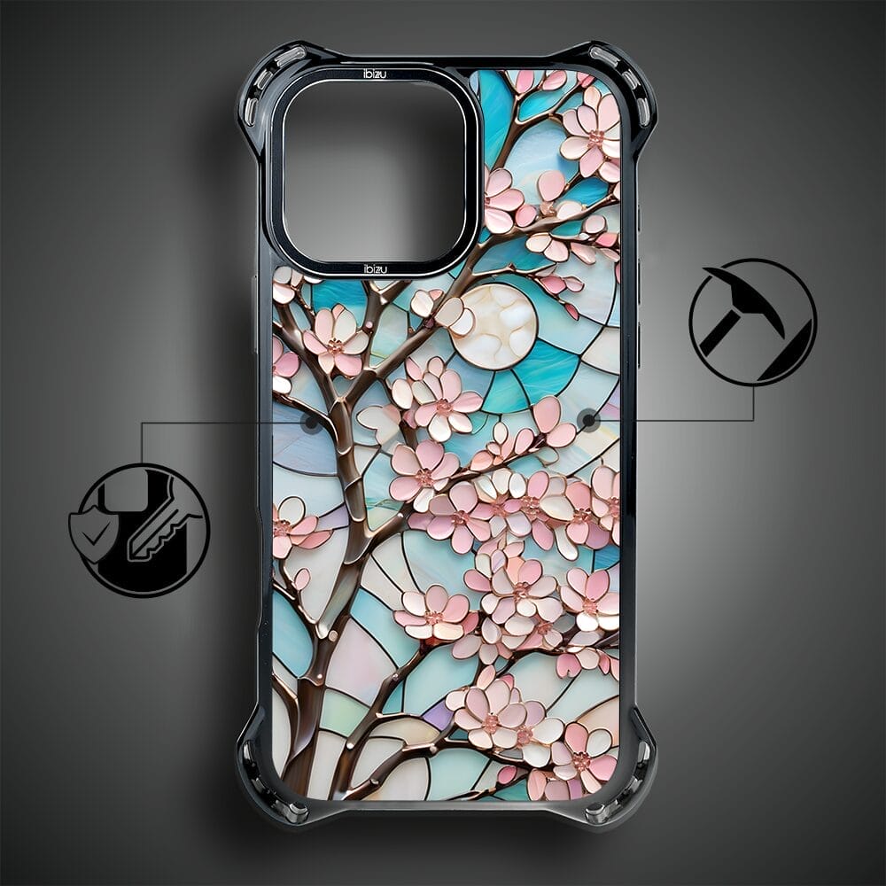 Etui do iPhone 16 Pro IBIZU DropGuard Ultra z MagSafe, Barwy Szkła, Księżycowa Wiśnia - obrazek 3