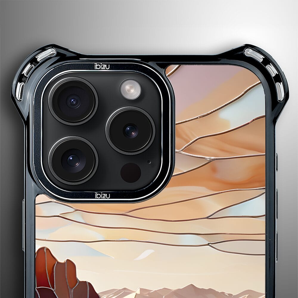 Etui do iPhone 14 Pro IBIZU DropGuard Ultra z MagSafe, Barwy Szkła, Pustynny spokój - obrazek 5