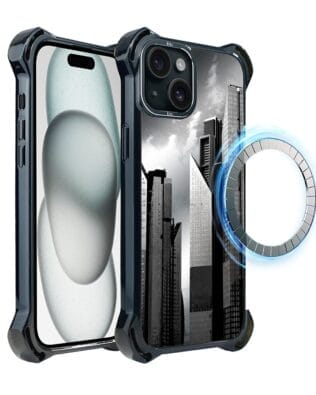 Etui do iPhone 15 Plus IBIZU DropGuard Ultra z MagSafe, Noir City, Manhattan