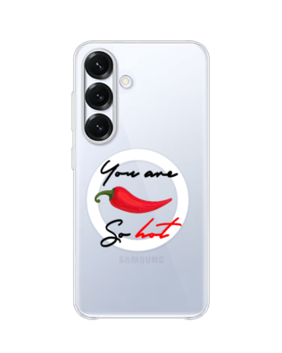Etui do Samsung Galaxy S25 Plus z MagSafe przeźroczyste, silikonowe Flexi, papryczka chilli