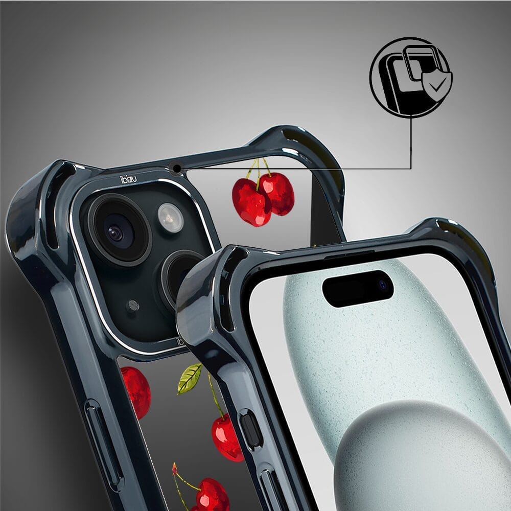 Etui do iPhone 15 Plus IBIZU DropGuard Ultra z MagSafe, Midnight, Wiśniowa noc - obrazek 3