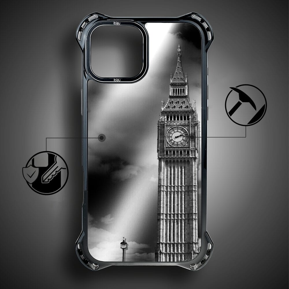 Etui do iPhone 15 Plus IBIZU DropGuard Ultra z MagSafe, Noir City, Big Ben - obrazek 3