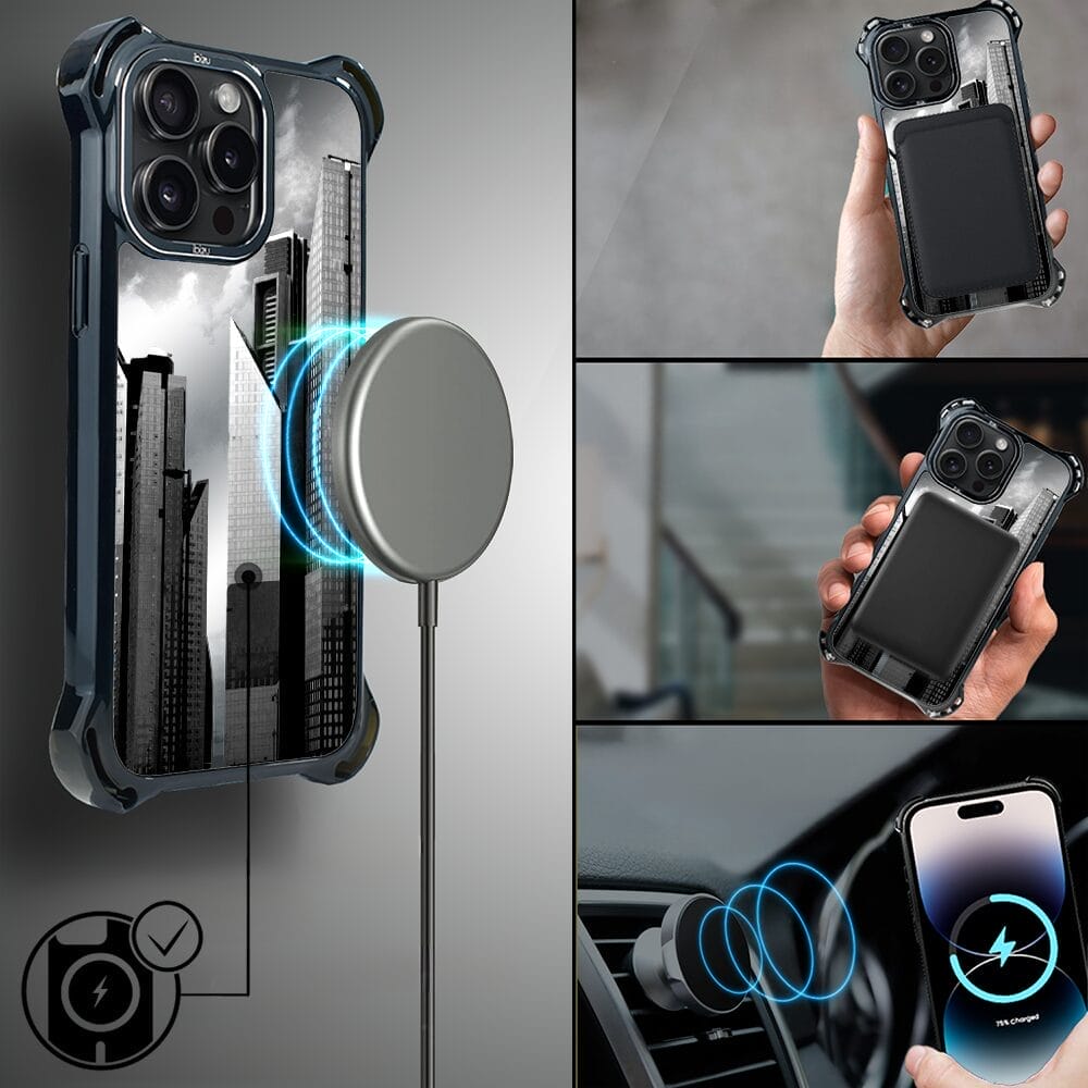 Etui do iPhone 14 Pro Max IBIZU DropGuard Ultra z MagSafe, Noir City, Manhattan - obrazek 8