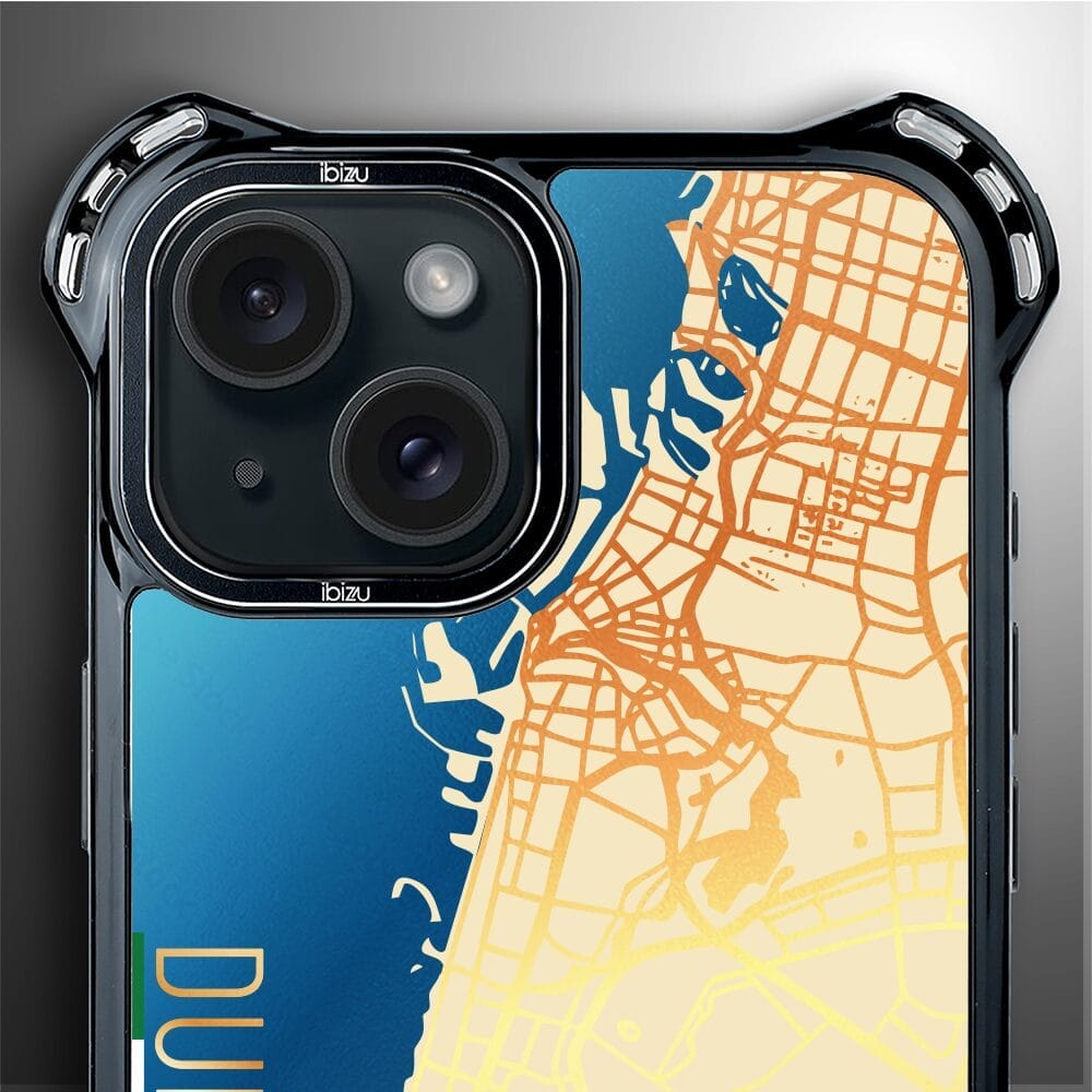Etui do iPhone 15 Plus IBIZU DropGuard Ultra z MagSafe, mapy świata, Dubai - obrazek 5