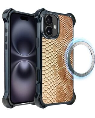 Etui do iPhone 16 Plus IBIZU DropGuard Ultra z MagSafe, Zew Natury, Wąż