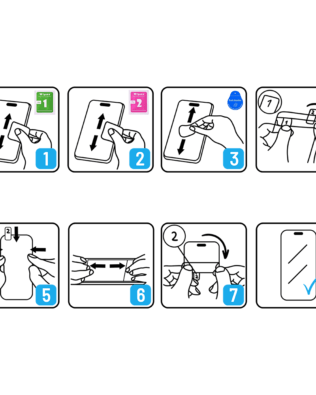 Twarde szkło diamentowe z czarną ramką do iPhone 12