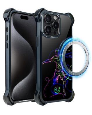 Etui do iPhone 15 Pro Max IBIZU DropGuard Ultra z MagSafe, #ElectroMove, Moc football’u