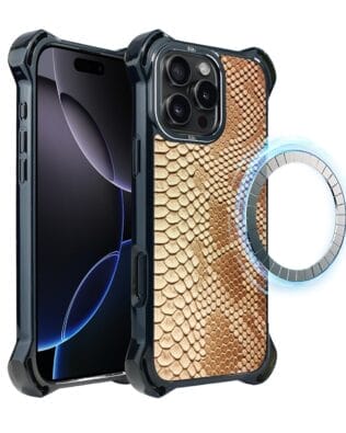 Etui do iPhone 16 Pro IBIZU DropGuard Ultra z MagSafe, Zew Natury, Wąż