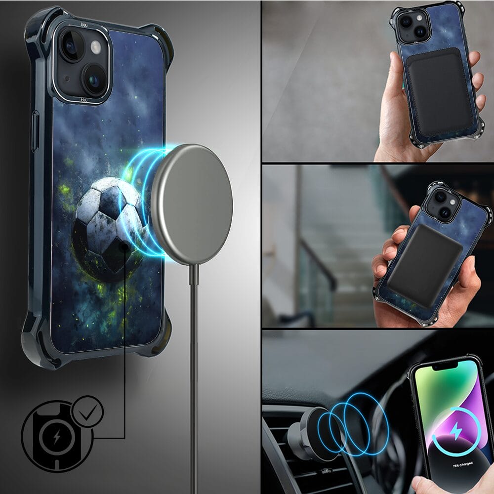 Etui do iPhone 14 IBIZU DropGuard Ultra z MagSafe, #Move, Piłka nożna - obrazek 8