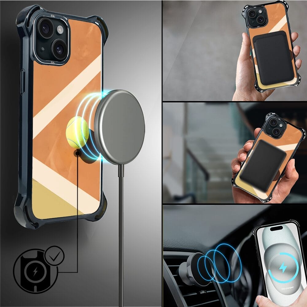 Etui do iPhone 15 IBIZU DropGuard Ultra z MagSafe, #Move, Tenis - obrazek 8