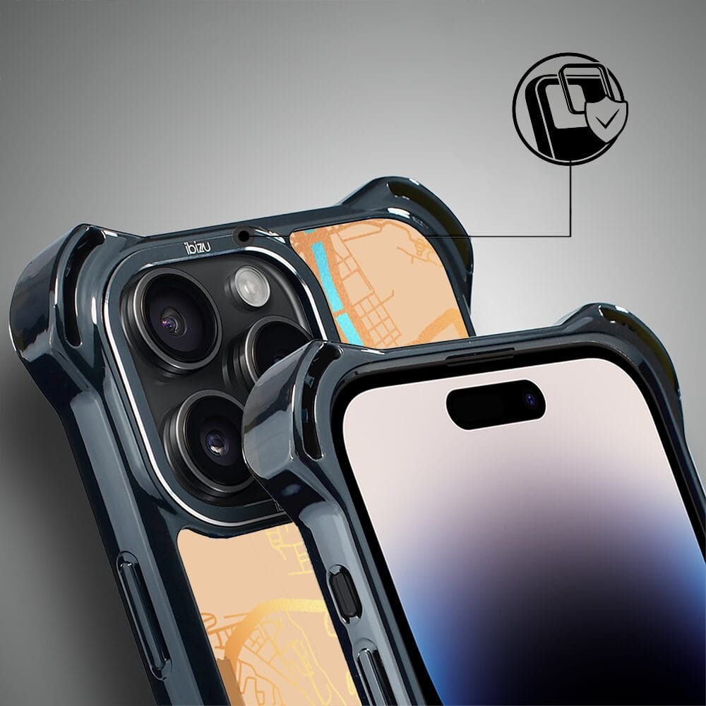 Etui do iPhone 14 Pro IBIZU DropGuard Ultra z MagSafe, Mapy Świata, Rome - obrazek 3