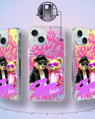 Etui do iPhone 15 IBIZU California Sunset zmieniające kolor, Couple in Love, zakochana para