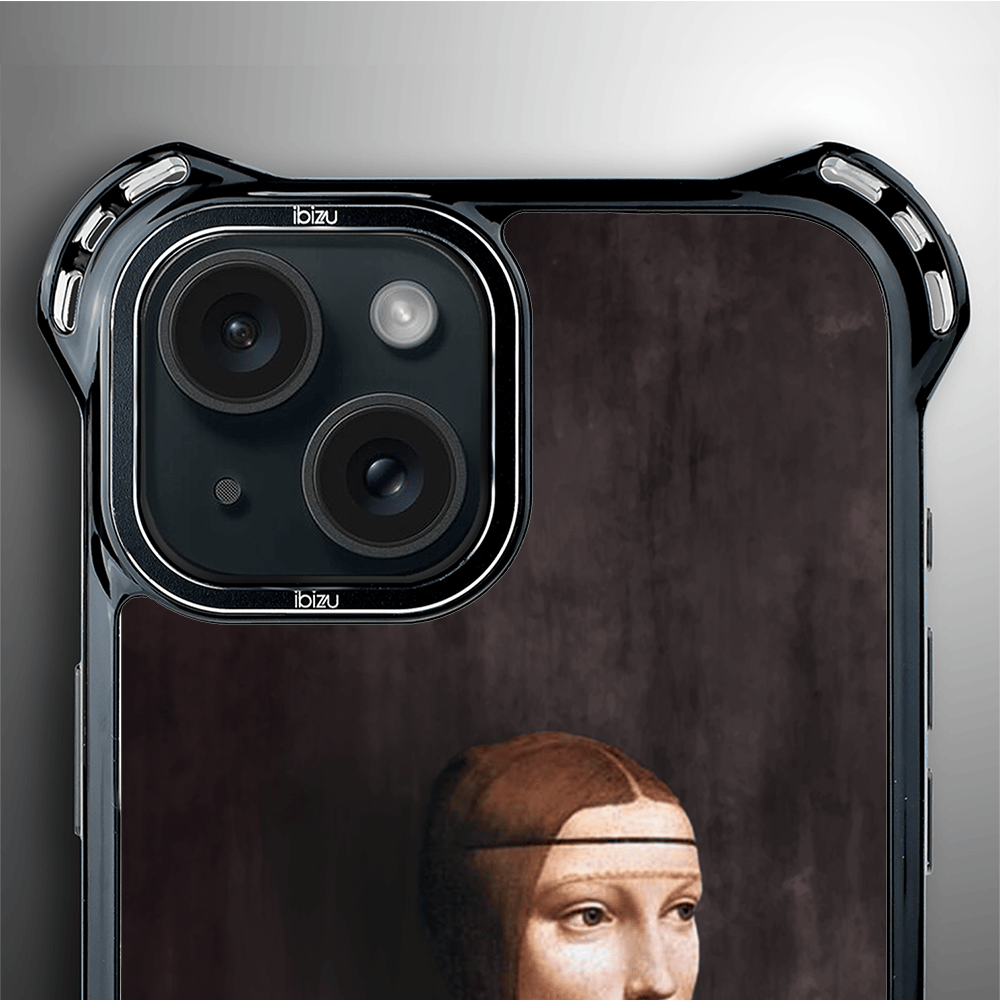 Etui iPhone 15 IBIZU DropGuard Ultra z MagSafe, Leonardo Da Vinci, dama z kotem - obrazek 5