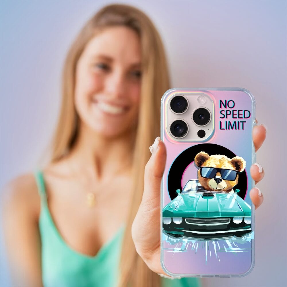 Etui do iPhone 14 Pro IBIZU California Sunset z MagSafe, zmieniające kolor, Blue Car, niebieski samochód - obrazek 5