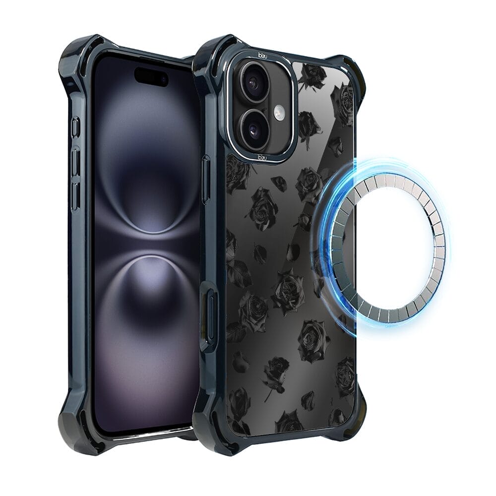 Etui do iPhone 16 Plus IBIZU DropGuard Ultra z MagSafe, Midnight, Sen róż