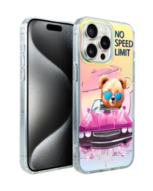 Etui do iPhone 15 Pro IBIZU California Sunset z MagSafe, zmieniające kolor, Pink Car, różowy samochód