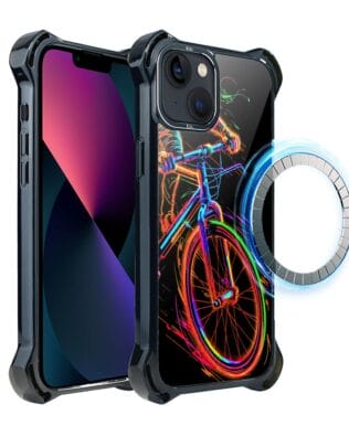 Etui do iPhone 13 IBIZU DropGuard Ultra z MagSafe, #ElectroMove, Rowerowa wibracja