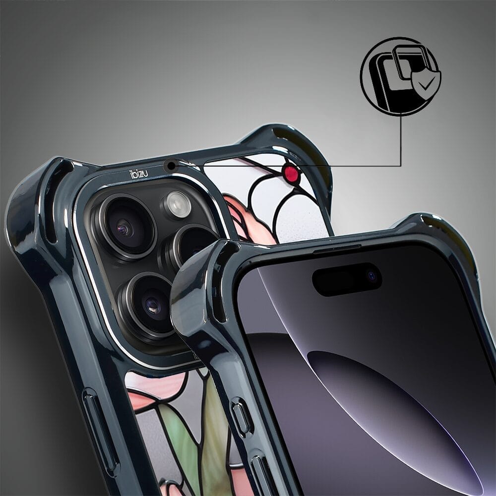 Etui do iPhone 16 Pro, IBIZU DropGuard Ultra z MagSafe, Barwy Szkła, Różowa magnolia - obrazek 6