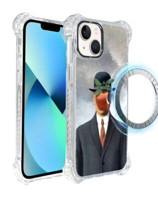 Etui iPhone 13 IBIZU DropGuard Ultra z MagSafe, Rene Magritte, syn człowieczy