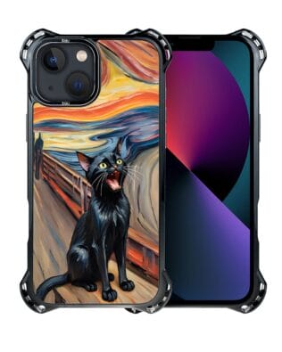 Etui iPhone 13 IBIZU DropGuard Ultra z MagSafe, Edvard Munch, krzyk kota