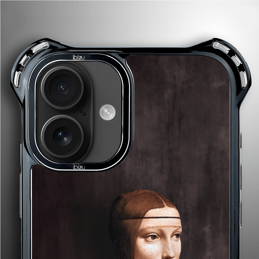 Etui iPhone 16 IBIZU DropGuard Ultra z MagSafe, Leonardo Da Vinci, dama z kotem - obrazek 5
