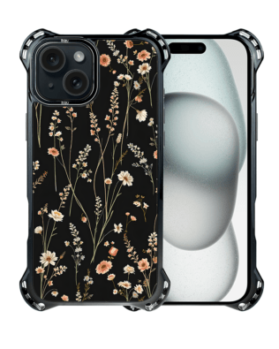 Etui iPhone 15 IBIZU DropGuard Ultra z MagSafe, Pastel Bloom, Północny ogród