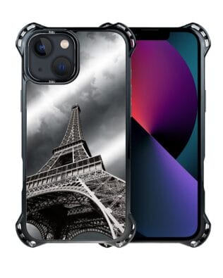 Etui do iPhone 13 IBIZU DropGuard Ultra z MagSafe, Noir City, Wieża Eiffla