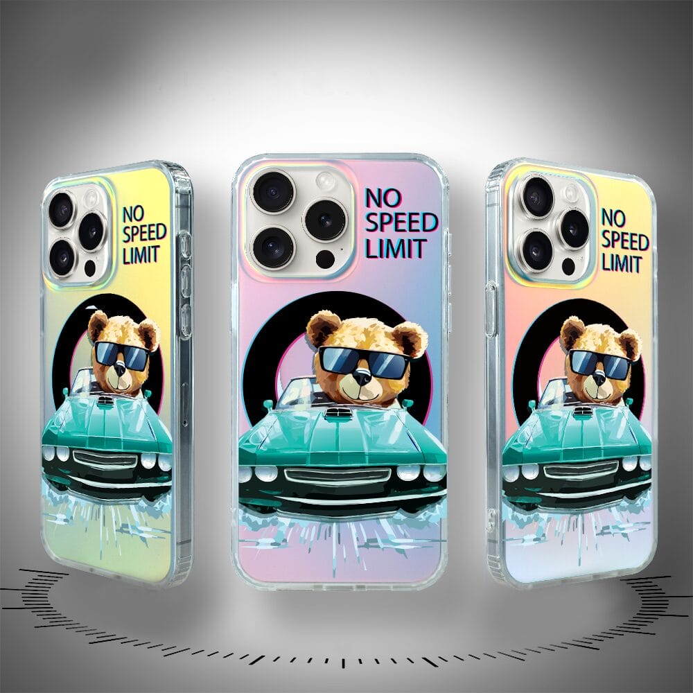 Etui do iPhone 14 Pro IBIZU California Sunset z MagSafe, zmieniające kolor, Blue Car, niebieski samochód - obrazek 2