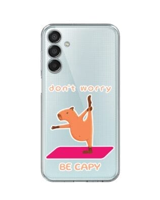 Etui do Samsung  Galaxy M15 5G przeźroczyste, silikonowe Flexi, kapibara